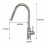 Touch Pull Out Kitchen Mixer Taps with DoubleFunction Single Handle Black & Gold 4