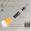 12 Pcs Cam Bulb Portabd Cam Tent with Clip Hook,for Backpac,cam 4
