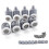 8x Double Roller Bathroom Shower Door Roller - Roller Diameter 25mm 1