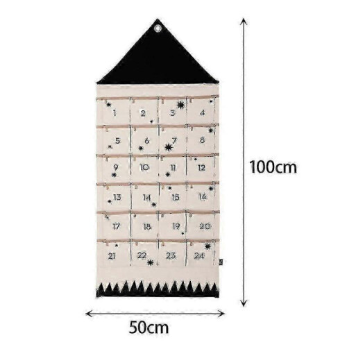 24 Advent Calendar Christmas Countdown Xmas Hanging Pockets Gift 1