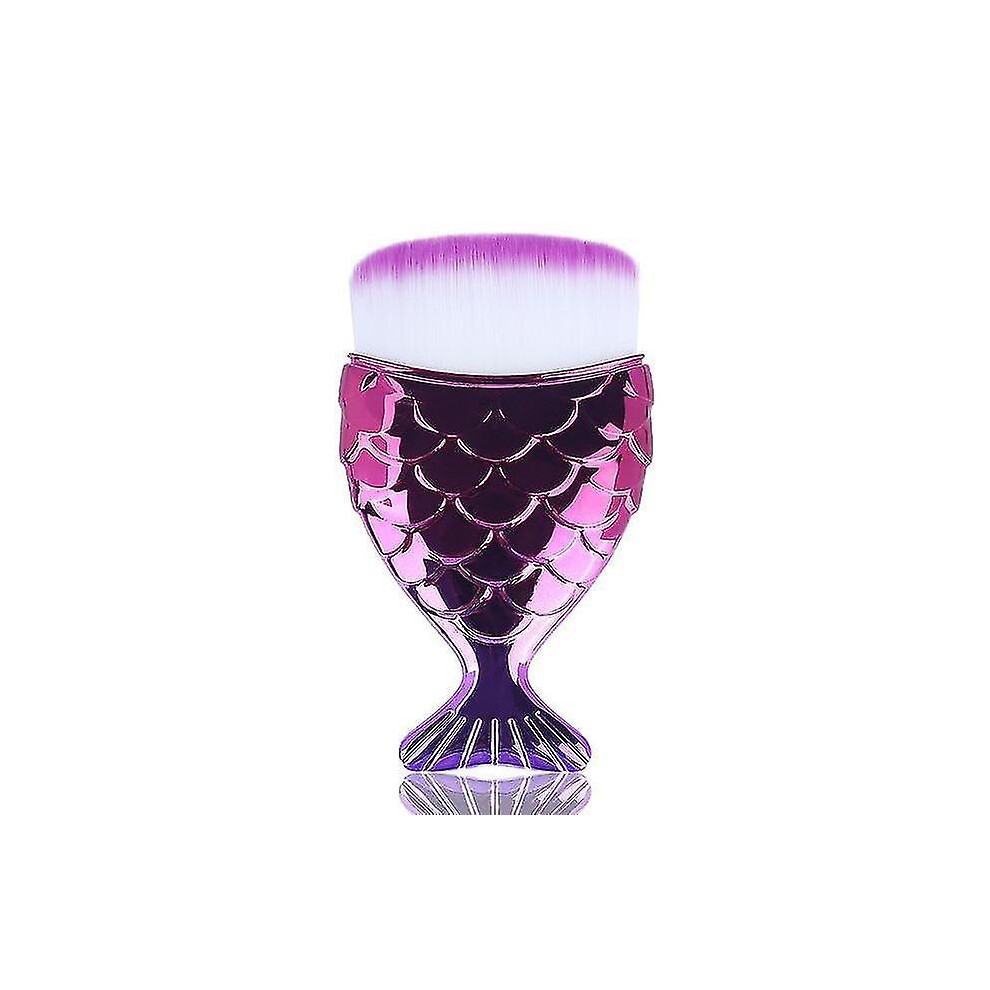 C Makeup Brushes Cosmetic Professional Tail Mermaid Holder Shape