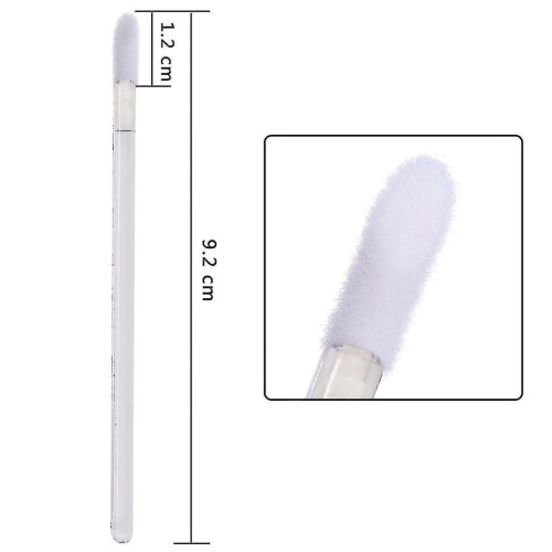 100 Pcs Disposable Lip Brushes Make Up Brush Lipstick Lip Gloss Wands Applicator Tool yellow 2