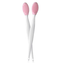 2pcs Lip Brush Tool,double-sided Silicone Exfoliating Lip Brush(pink) H
