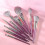 Professional Makeup Artist Style Makeup Brush With Strapping Purple Cloud Black 3