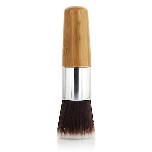 Round Flat Top Bamboo Handle Foundation Powder Brush Cosmetic Makeup Beauty Tool