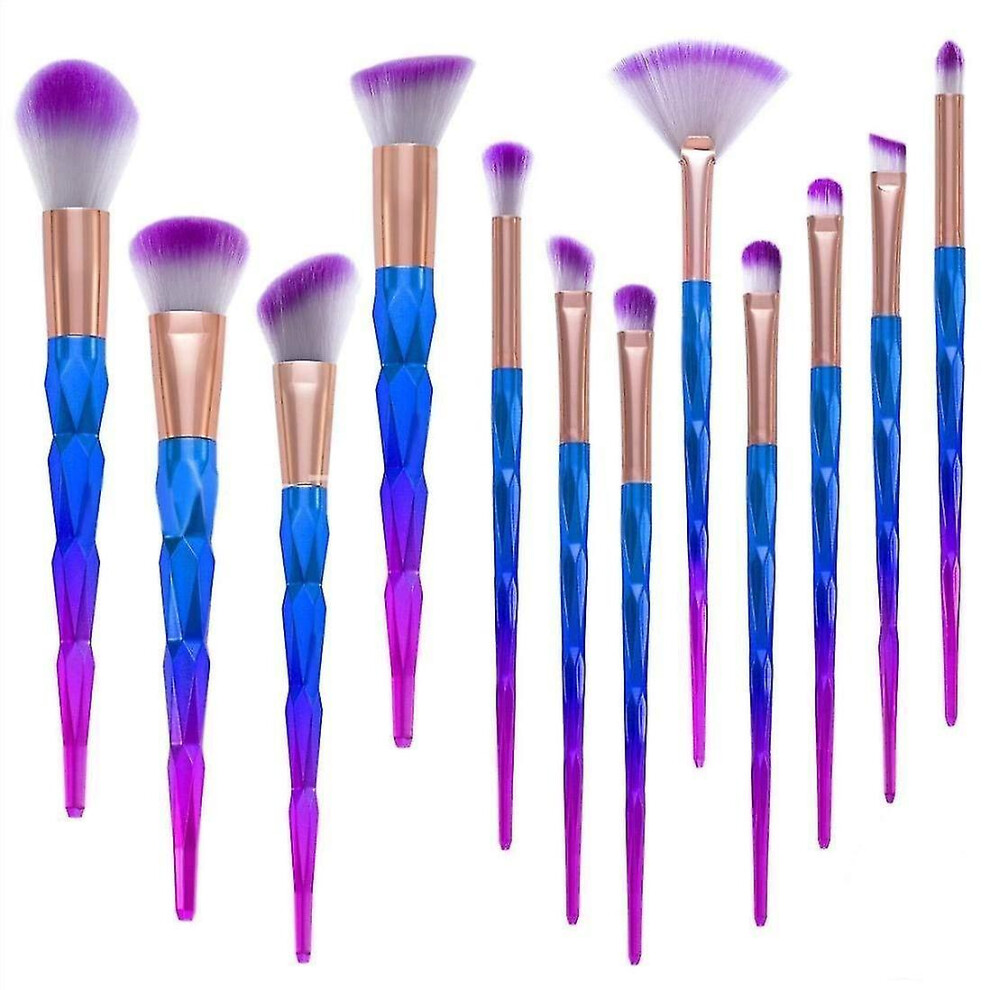 12 Pieces Make Up Brush Set Cosmetic Brushes Eye Shadow Face Brush Foundation Eyeliner Mak