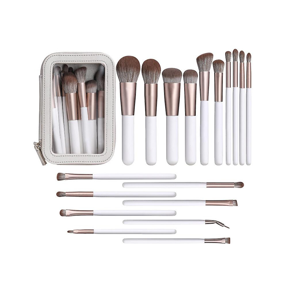 Cosmetic Brush Set 18 Parts, Makeup Brushes And Storage Boxes