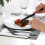 4pcs Stainless Steel Flatware,Include Fork Spoons Knife (Black) 3