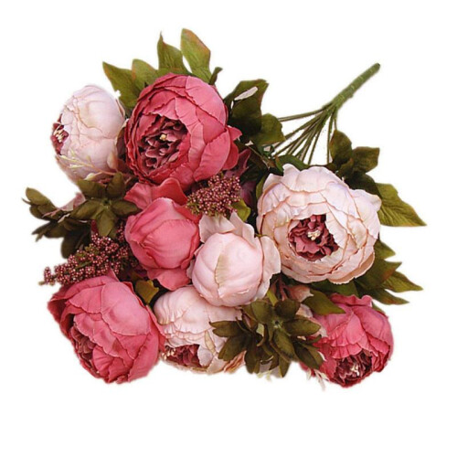 13 Artificial Peony Silk for Home Hotel 2