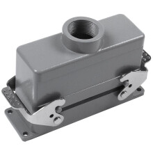 Rectangular H24b-he-024-1 Duty Connectors 24 Pin Cores Line 16a 500v Screw Feet Aviatio