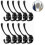 (Black) 10 Pack Rustic Coat Hooks Wall Mounted Heavy Duty Double Hooks Retro-xinhan 2