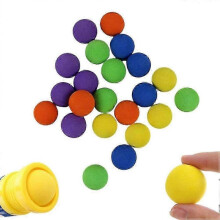 100pcs Refill Balls for Air Toy Gun Soft Foam Balls Refill Pack Round Bullet Ball Outdoor Sports Game Refills Blasters Ball-MXBC