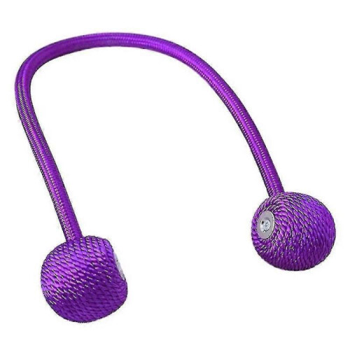 2pc Pack Purple Magnetic Hold Back Curtain Clips  Rope Cord Style 1