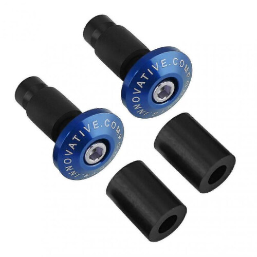 (Blue)22mm 7/8inch Motorcycle Handlebar End Slider Plug Caps For Racing Atv Offroad - 2