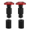 (Red)22mm 7/8inch Motorcycle Handlebar End Slider Plug Caps For Racing Atv Offroad - 1
