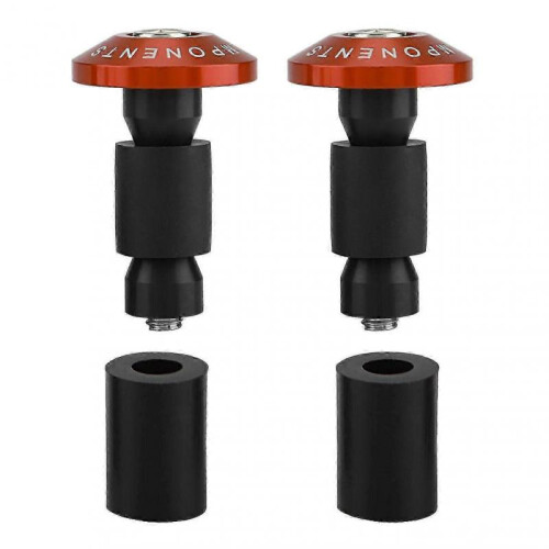 (Orange)22mm 7/8inch Motorcycle Handlebar End Slider Plug Caps For Racing Atv Offroad -
