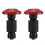 (Red)22mm 7/8inch Motorcycle Handlebar End Slider Plug Caps For Racing Atv Offroad - 4