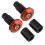 (Orange)22mm 7/8inch Motorcycle Handlebar End Slider Plug Caps For Racing Atv Offroad - 3