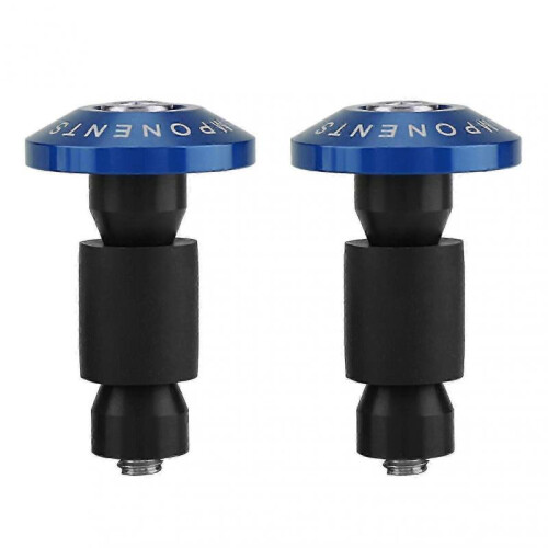 (Blue)22mm 7/8inch Motorcycle Handlebar End Slider Plug Caps For Racing Atv Offroad - 1