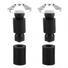 (Silver) 22mm 7/8inch Motorcycle Handlebar End Slider Plug Caps For Racing Atv Offroad -