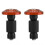 (Orange)22mm 7/8inch Motorcycle Handlebar End Slider Plug Caps For Racing Atv Offroad - 4