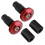 (Red)22mm 7/8inch Motorcycle Handlebar End Slider Plug Caps For Racing Atv Offroad - 3