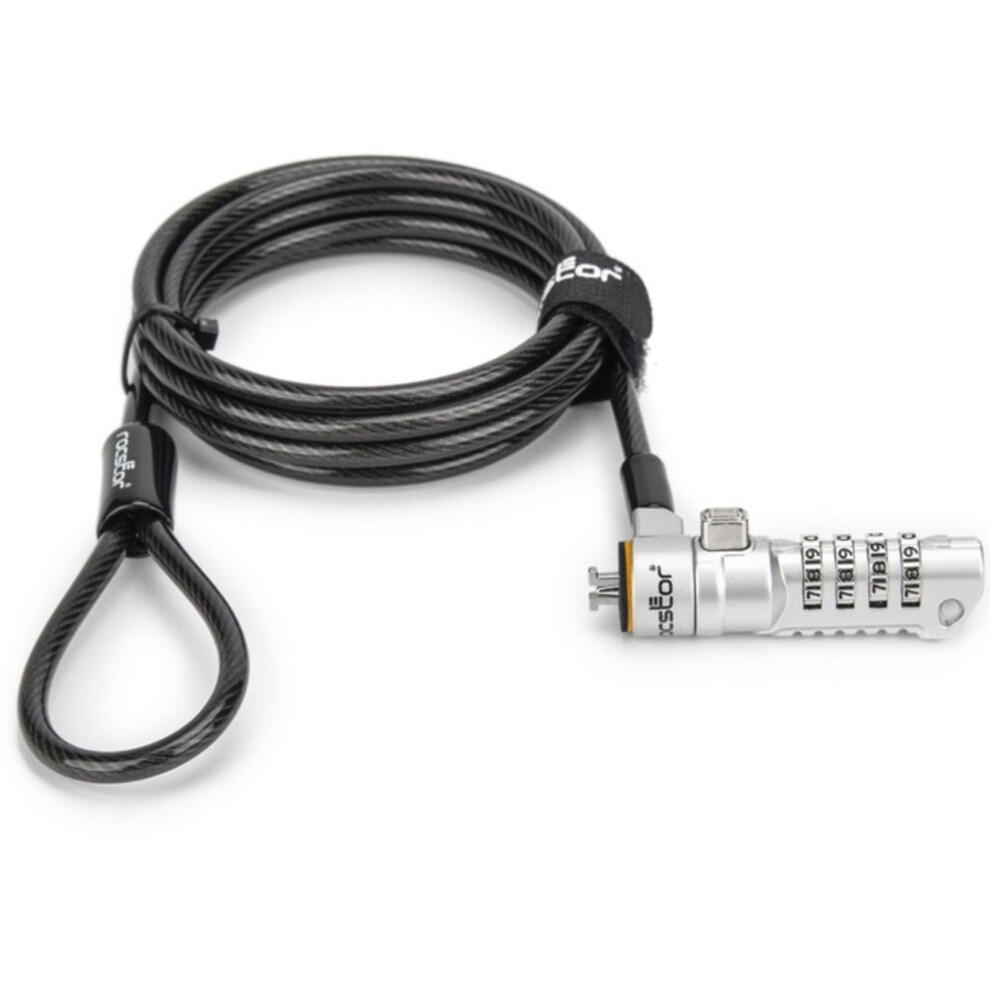 Rocbolt N19 Security Cable, 4-Digit Combination Lock For Nano-Shaped Slots 940534607286