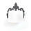 Vintage Cast Iron Toilet Paper Holder for Kitchen and Bathroom Bl 3