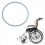 Pu Wheelchair Tyre, Urethane, Set 24x1 3/8, Grey 3