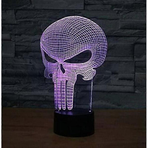 3D night light 7 colors changing LED desk lamp touch button room decor, ambient lighting. 1