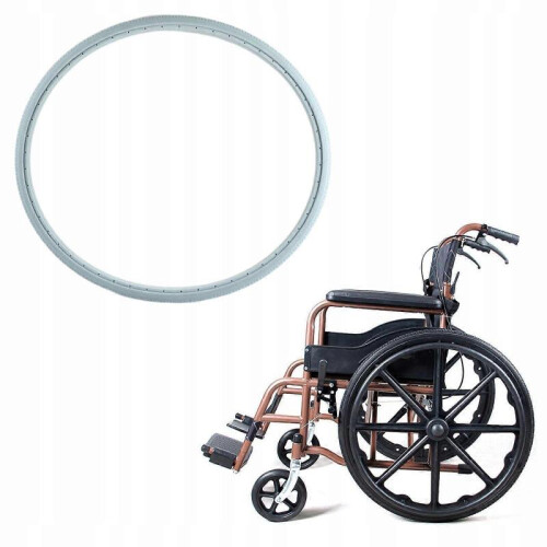 Pu Wheelchair Tyre, Urethane, Set 24x1 3/8, Grey 1