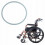 Pu Wheelchair Tyre, Urethane, Set 24x1 3/8, Grey 14