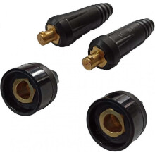 Male antenna quick connector 35-50mm DKJ35-50 200A for welding cable(2 units)+Female base quick connector 35-50mm DKJ35-50 200A(2 units)
