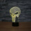 3D night light 7 colors changing LED desk lamp touch button room decor, ambient lighting. 4