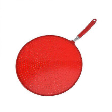 Stainless Steel Mesh Screen Universal Pan Cover Frying Pan Shield Oil Guard Silicone Splatter Cover