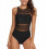 One-piece Swimsuit Slimming Women's Black L 40 16
