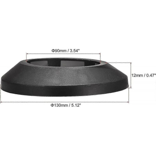 10pcs Decorative PP Plastic Radiator Pipe Covers 90mm Black 1