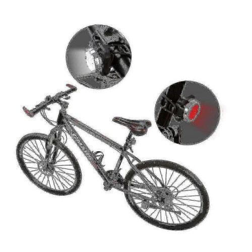Led Bike Lights, Usb Rechargeable Bicycle Light Set Waterproof Front And Rear Light Set 2