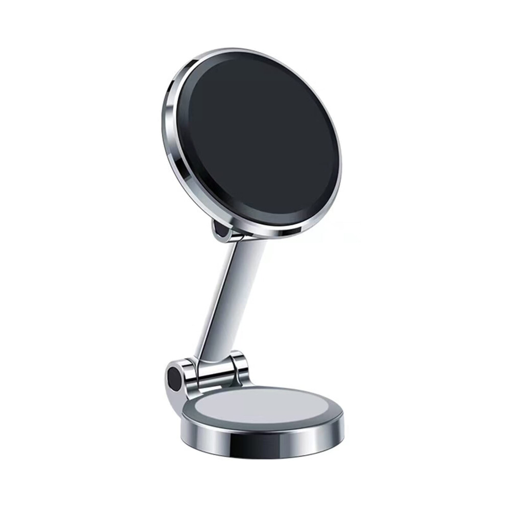 10 Rubidium Magnets With Strong Magnetic Attraction, 360 Rotating Alloy Folding Instrument Panel, Adhesive Car Phone Holder (Silvery) 940534608405