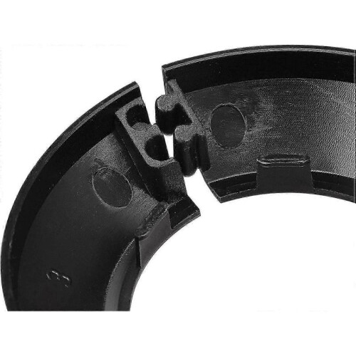 10pcs Decorative PP Plastic Radiator Pipe Covers 90mm Black 2