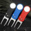 Putting Green Fork Foldable Mark Position Stainless Steel Portable Divot Tool for OutdoorBlue 4