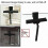 Black silicone shower squeegee, glass shower wiper 9