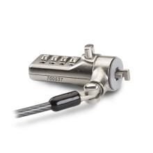 Laptop combination Cable Lock for any devices featuring a Kensington Security Slot (302140S)