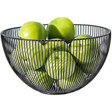 Metal fruit bowl for kitchen, fruit holder, basket stand for fruit vegetable serving, fruit bowl for kitchen counter, party