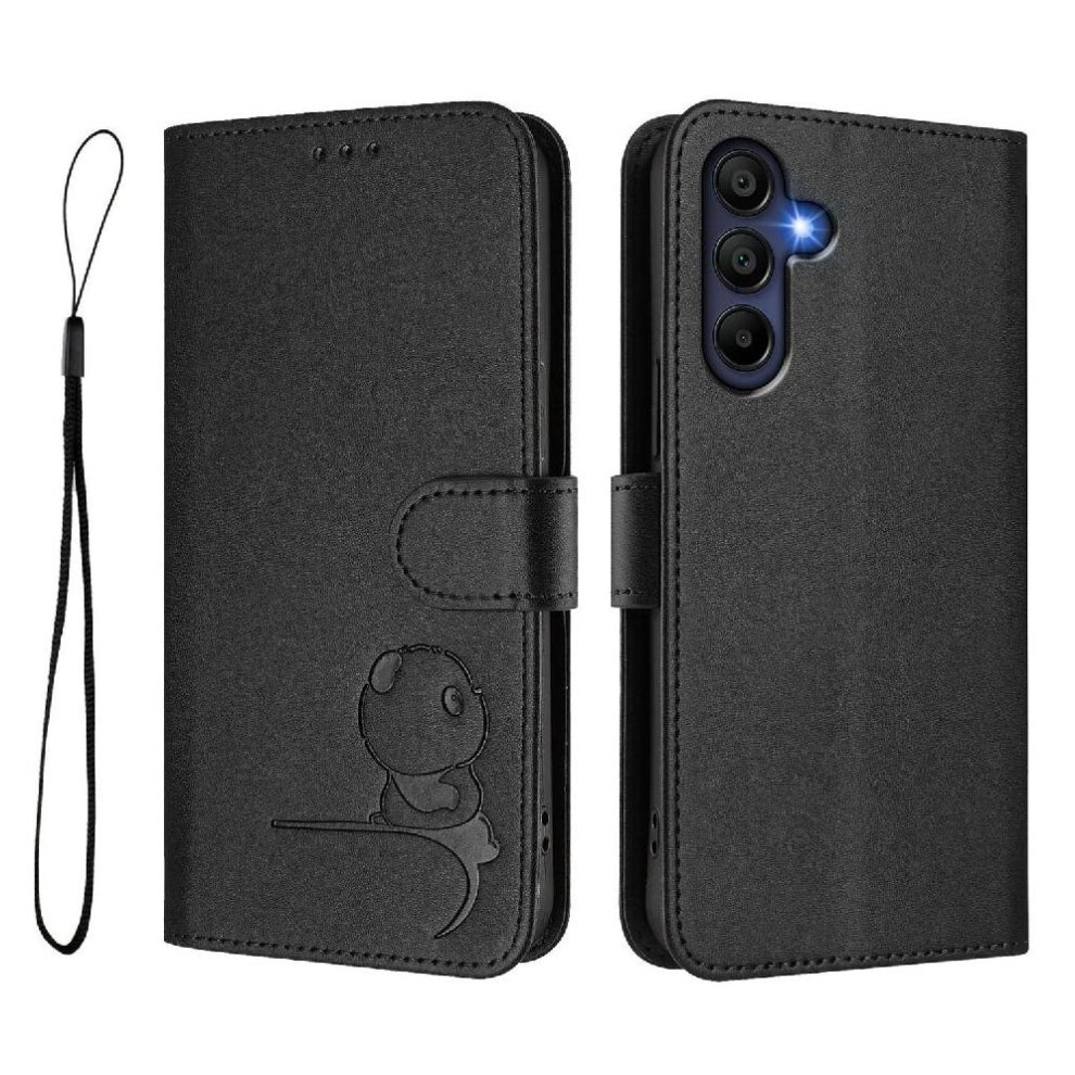 (Black) Phone Case For Samsung Galaxy A26 5G Rfid Blocking Magnetic Flip Folio Card Slots Holder Kickstand Pu Leather Black 764549993024