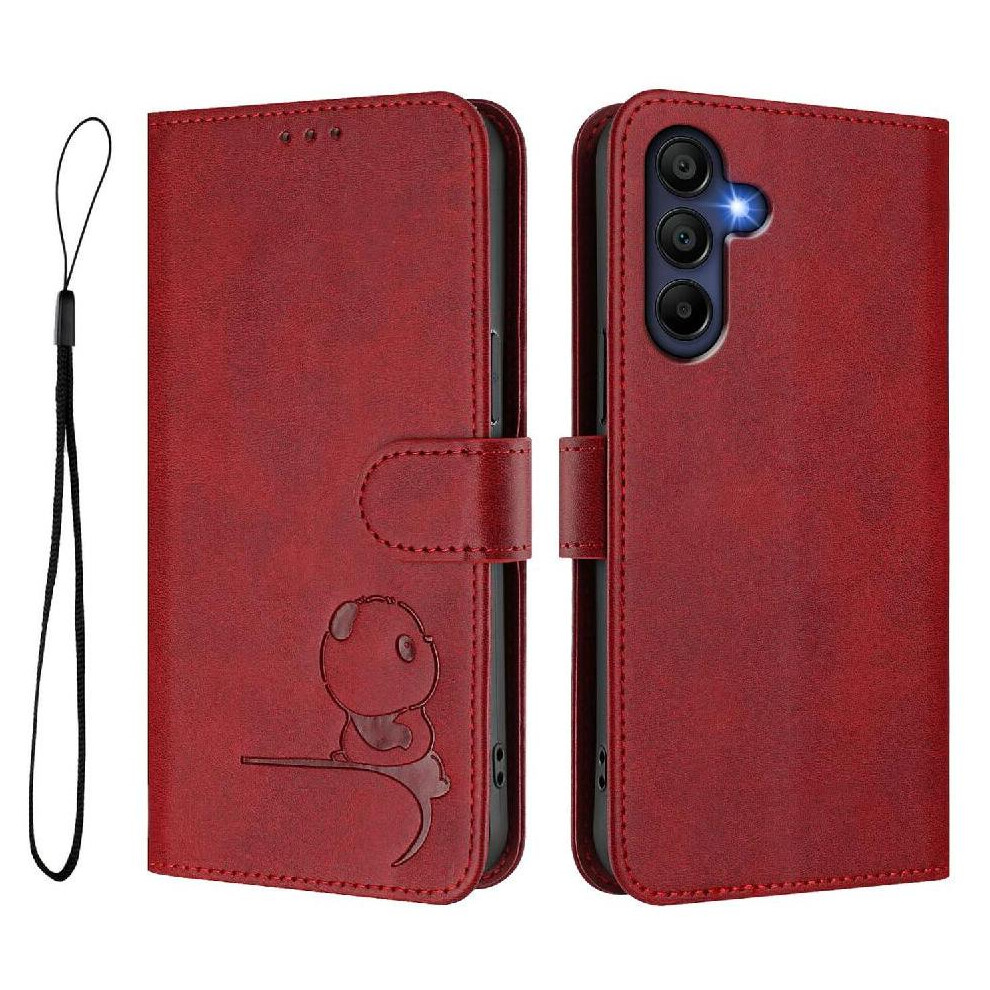 (Red) Phone Case For Samsung Galaxy A16 4G/5G Flip Folio Pu Leather Rfid Blocking Card Slots Holder Kickstand Magnetic Red 764549993154