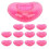 12 pcs Heart Shape Reusable Inflatable Drink Holder Summer Pool Float Drink Cup Holder 1