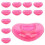 12 pcs Heart Shape Reusable Inflatable Drink Holder Summer Pool Float Drink Cup Holder 8