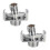 2x Adjusting The Angle Of Intake Pipe Copper Shower Head Angled Curved Foot Eccentric Screw Corner 1
