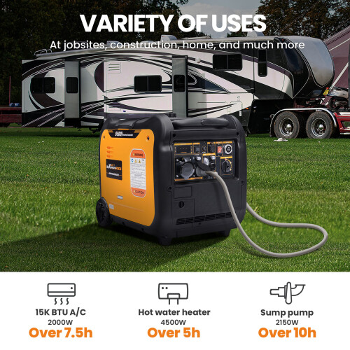 5KW Generator Inverter Stromerzeuger leise notstromaggregat E-start 52KG 2